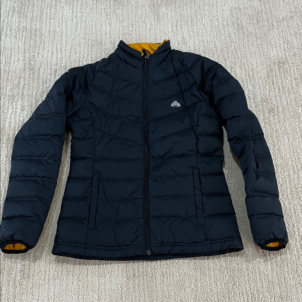 EMS Eastern Mountain Sports Navy Blue Puffer Packable Jacket Size XS EUC